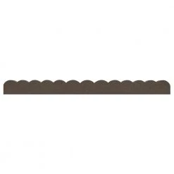 Multy Home Landscape Garden Borders 3.9-ft Terracotta Rubber Landscape Edging Section
