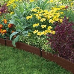 Suncast No-Dig 20 ft. Resin Edging 20-ft Brown Plastic Landscape Edging Roll -Landscaping Sales Shop 11637361