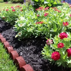 Rubberific 4-ft Red Rubber Landscape Edging Section -Landscaping Sales Shop 11900652 scaled