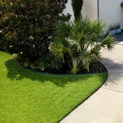 COL-MET 4-ft Green Powder Coat Steel Landscape Edging Section -Landscaping Sales Shop 16406820