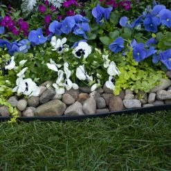 EasyFlex Heavy Duty No-Dig Landscape Edging Kit Black Landscape edging roll -Landscaping Sales Shop 40596039