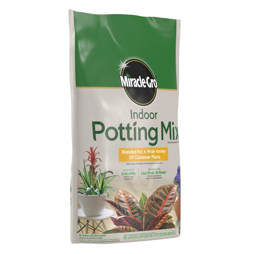 Miracle-Gro Soil & Soil Amendments Indoor 6-Quart Potting Soil Mix 6 Miracle-Gro Soil & Soil Amendments Indoor 6-Quart Potting Soil Mix - Image 6