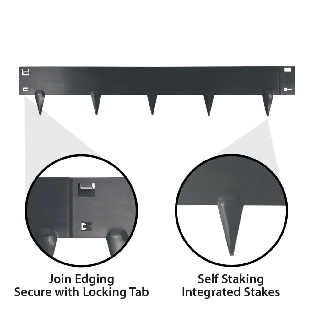 IRONRIDGE 5-Pack Slate Landscape edging section 4 IRONRIDGE 5-Pack Slate Landscape edging section - Image 4