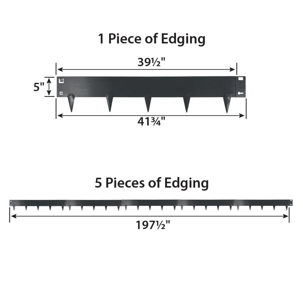 IRONRIDGE 5-Pack Slate Landscape edging section 5 IRONRIDGE 5-Pack Slate Landscape edging section - Image 5