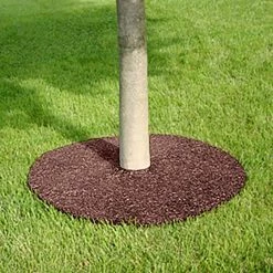Rubberific Mulch Red Recycled Rubber Rubber 24-in Tree Ring -Landscaping Sales Shop 42542538