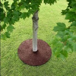 Rubberific Mulch Red Recycled Rubber Rubber 24-in Tree Ring -Landscaping Sales Shop 44013470